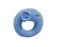 Ohitsperfect Knitted Elephant Ring Rattle Baby Shower