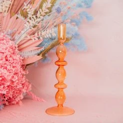 Ohitsperfect Orange Apricot Double Ring Candelabra