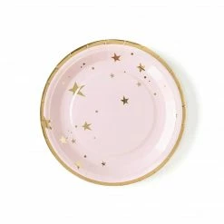 Ohitsperfect Bridal Shower & Hens Baby Pink Star Plates