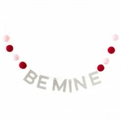 Ohitsperfect Be Mine Felt Ball Banner