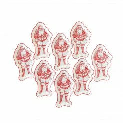Ohitsperfect Christmas Believe Shaped Santa Plate 8pk