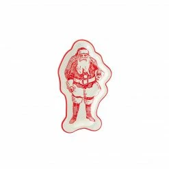 Ohitsperfect Christmas Believe Shaped Santa Plate 8pk