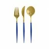 Ohitsperfect Bridal Shower & Hens Bella Cutlery Set - Blue & Gold