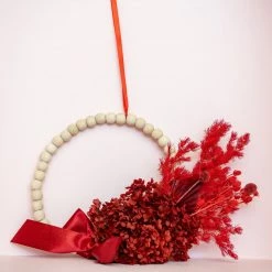 Ohitsperfect Christmas Berry Spritzer Beaded Hoop Wreath