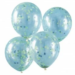 Ohitsperfect Blue And Green Confetti Balloons