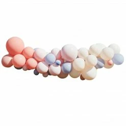 Ohitsperfect Blush, Nude & Blue Party Balloon Arch Kit