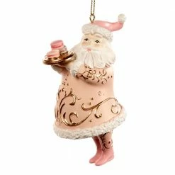 Ohitsperfect Goodwill Belgium Candy Santa With Macaron Plate Ornament Christmas