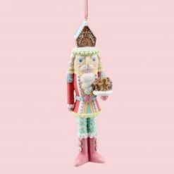 Ohitsperfect Candy Soldier Gingerbread Nutcracker Christmas Ornament