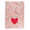 Ohitsperfect Cotton Tea Towel With All Over Christmas Print - Neon Piping
