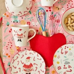 Ohitsperfect Cotton Tea Towel With All Over Christmas Print - Neon Piping 7 Ohitsperfect Cotton Tea Towel With All Over Christmas Print - Neon Piping