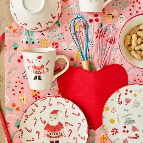 Ohitsperfect Cotton Tea Towel With All Over Christmas Print - Neon Piping 5 Ohitsperfect Cotton Tea Towel With All Over Christmas Print - Neon Piping