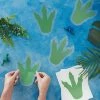 Ohitsperfect Dinosaur Party Footprint Stickers Kids Birthday