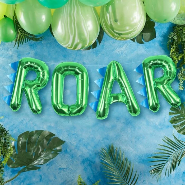 Ohitsperfect Dinosaur Party Roar Foil Balloon Bunting 3 Ohitsperfect Dinosaur Party Roar Foil Balloon Bunting