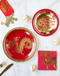 Ohitsperfect Chinese New Year Floral Plates