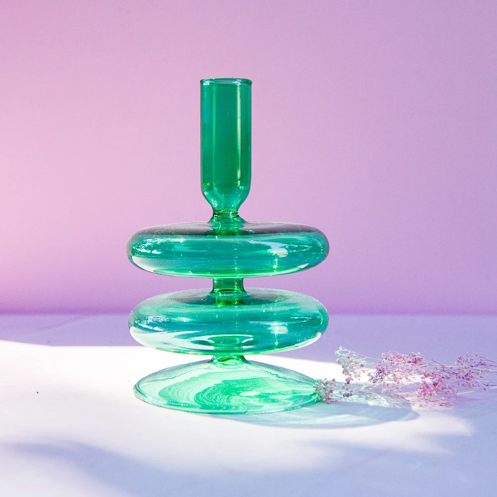 Ohitsperfect Emerald Duo Saucer Candle Holder 3 Ohitsperfect Emerald Duo Saucer Candle Holder