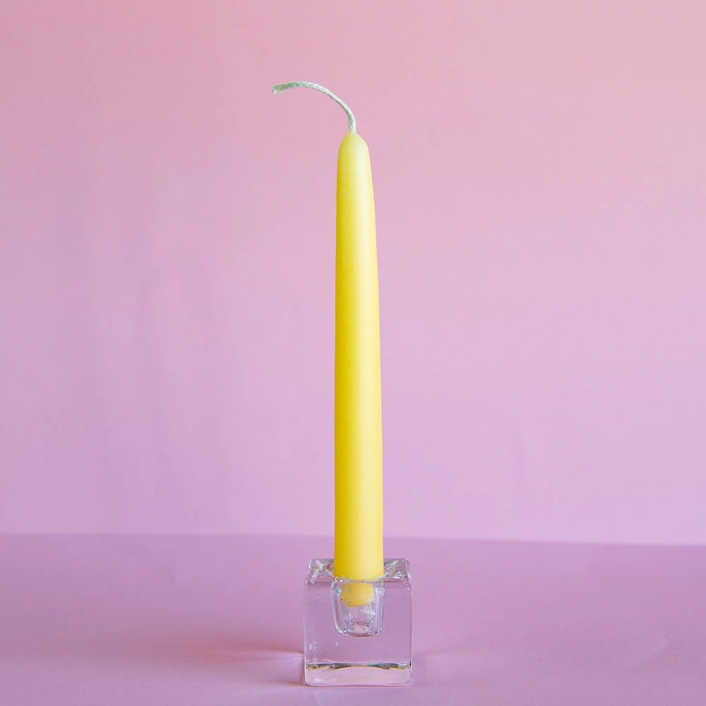 Ohitsperfect Bridal Shower & Hens Tapered Candle - Lemon 18cm 3 Ohitsperfect Bridal Shower & Hens Tapered Candle - Lemon 18cm