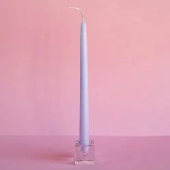 Ohitsperfect Bridal Shower & Hens Tapered Candle - Lilac Snow 28cm