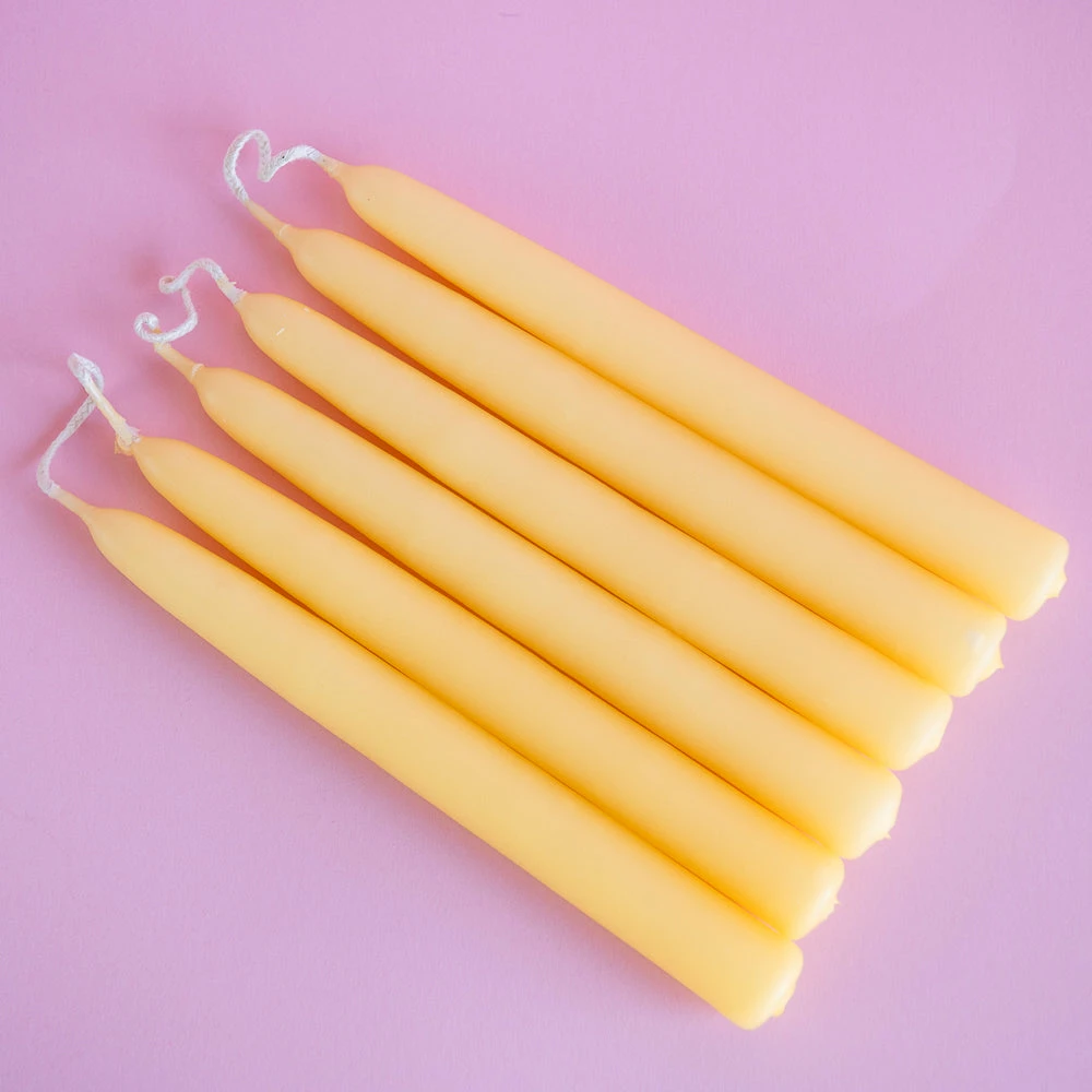 Ohitsperfect Bridal Shower & Hens Tapered Candle - Lemon 18cm 4 Ohitsperfect Bridal Shower & Hens Tapered Candle - Lemon 18cm