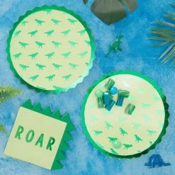 Ohitsperfect Kids Birthday Dinosaur Paper Plates