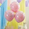 Ohitsperfect Double Layered Pink And Pastel Rainbow Confetti Balloons