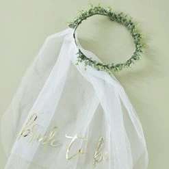 Ohitsperfect Bridal Shower & Hens Eucalyptus Bride To Be Hen Party Veil