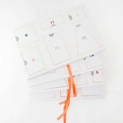 Ohitsperfect Festive Village Wooden Advent Calendar Christmas