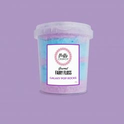 Ohitsperfect Fluffy Crunch Galaxy Pop Rocks Fairy Floss 50g Kids Birthday