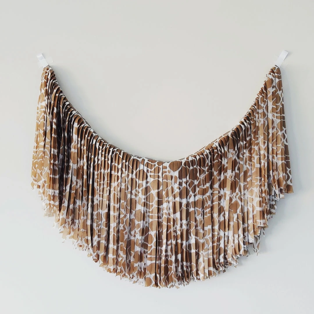 Ohitsperfect Fringe Garland - Toffee Giraffe Kids Birthday 6 Ohitsperfect Fringe Garland - Toffee Giraffe Kids Birthday