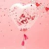 Ohitsperfect Giant Heart Shaped Confetti Balloons