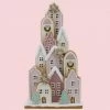 Christmas Gingerbread Village LED Pink