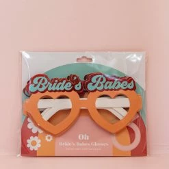 Ohitsperfect Bride's Babes Fun Heart Shaped Glasses 8pk Bridal Shower & Hens
