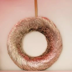 Ohitsperfect Gold/Rose Gold Ombre` Tinsel Christmas Wreath