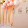 Ohitsperfect Gold And Peach Streamer Party Backdrop Baby Shower