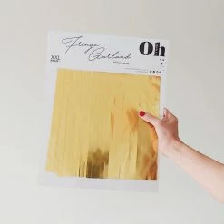 Ohitsperfect Fringe Garland - Metallic Gold Bridal Shower & Hens 9 Ohitsperfect Fringe Garland - Metallic Gold Bridal Shower & Hens