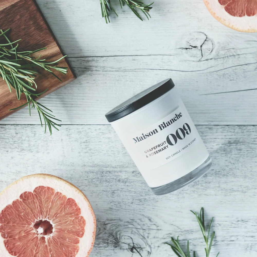 Ohitsperfect Grapefruit & Rosemary Medium Candle 5 Ohitsperfect Grapefruit & Rosemary Medium Candle