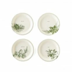 Ohitsperfect Green Vignette Christmas Plate Set 8pk