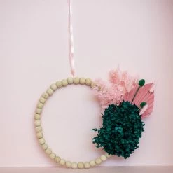 Ohitsperfect Greentini Beaded Hoop Wreath