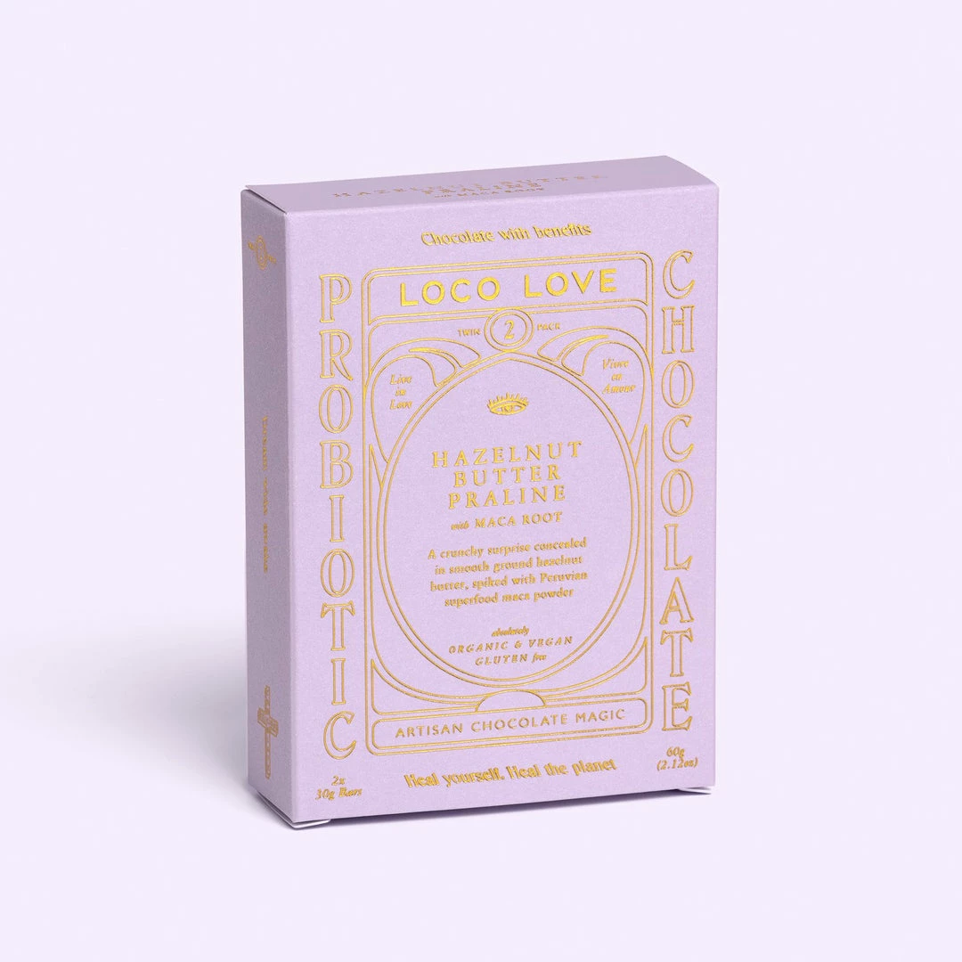 Ohitsperfect Gift Bar Loco Love Hazelnut Praline Twin Pack 3 Ohitsperfect Gift Bar Loco Love Hazelnut Praline Twin Pack