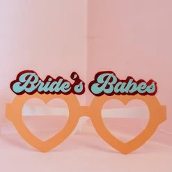 Ohitsperfect Bride's Babes Fun Heart Shaped Glasses 8pk Bridal Shower & Hens
