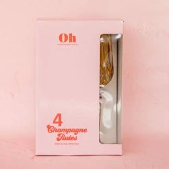 Ohitsperfect Champagne Flute Set Of 4 - Honeycomb Bridal Shower & Hens