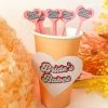 Ohitsperfect Bridal Shower & Hens Bride's Babes Heart Drink Stirrers Set 8pk