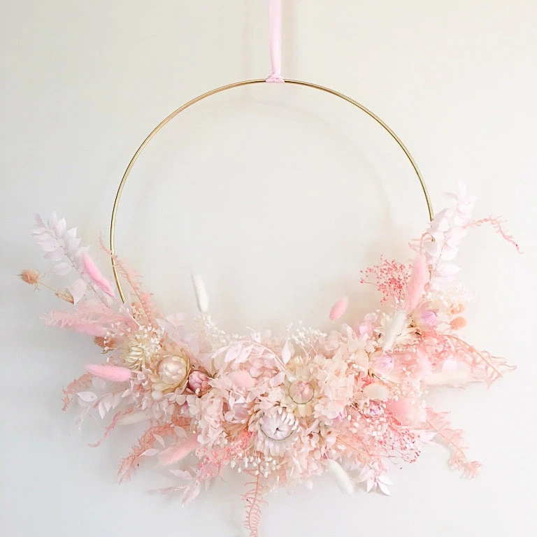 Ohitsperfect Blush Dried & Preserved Floral Wreath-Large 3 Ohitsperfect Blush Dried & Preserved Floral Wreath-Large
