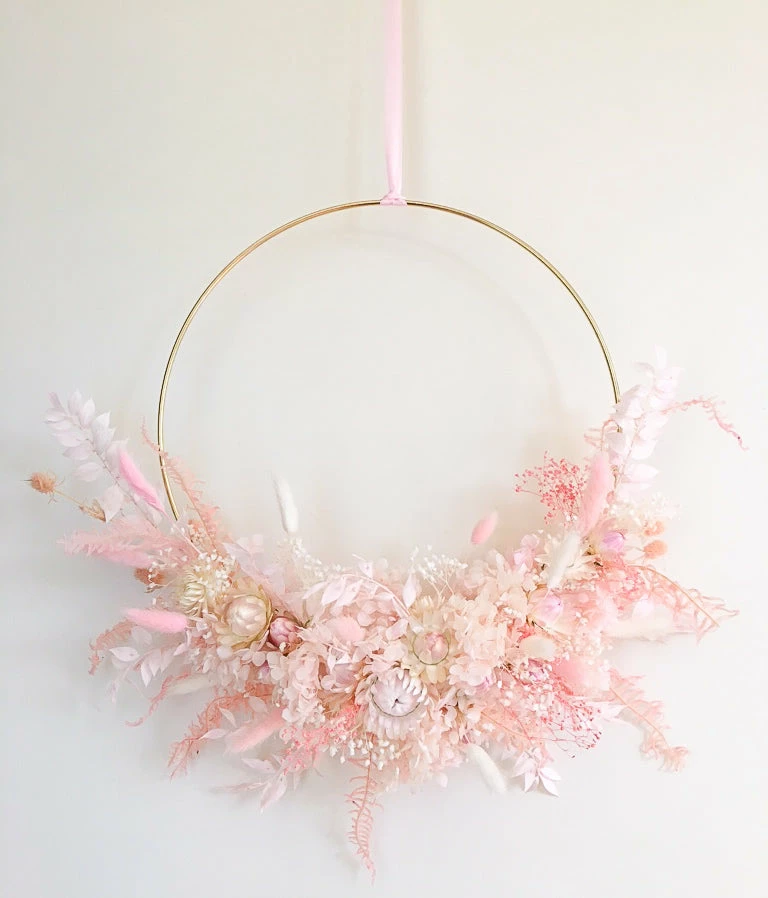 Ohitsperfect Blush Dried & Preserved Floral Wreath-Large 5 Ohitsperfect Blush Dried & Preserved Floral Wreath-Large