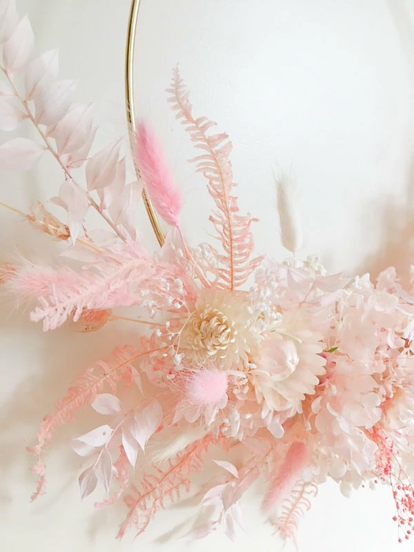 Ohitsperfect Blush Dried & Preserved Floral Wreath-Large 4 Ohitsperfect Blush Dried & Preserved Floral Wreath-Large