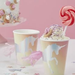 Ohitsperfect Iridescent Tassel Unicorn Cups