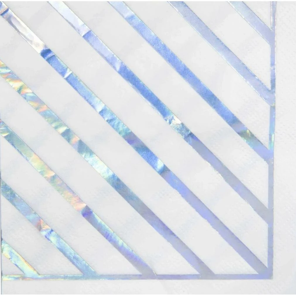 Ohitsperfect Iridescent Classic Paper Cocktail Napkin Bridal Shower & Hens 3 Ohitsperfect Iridescent Classic Paper Cocktail Napkin Bridal Shower & Hens