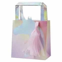 Ohitsperfect Iridescent Unicorn Tassel Paper Party Bag