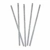 Ohitsperfect Silver Iridescent Paper Straws Kids Birthday