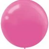 Ohitsperfect Bridal Shower & Hens Latex Balloons 60CM 4 Pack Bright Pink