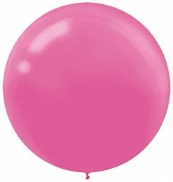Ohitsperfect Bridal Shower & Hens Latex Balloons 60CM 4 Pack Bright Pink